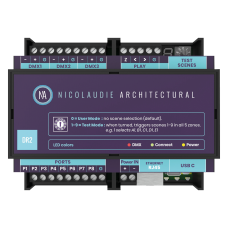 Nicolaudie Architectural DINA - DR2 Geavanceerde verlichtingscontroller voor DIN-railmontage - 50836