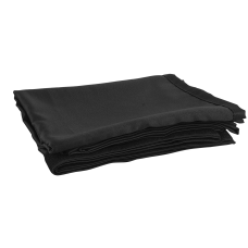 Wentex P&D Curtain - Medium Gloss Satin Geplooid, 300(b) x 180(h)cm, 165 gram/M2, zwart - 89417