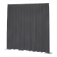 Wentex P&D Curtain Napoli Velvet Donkergrijs - 11' x 16' (B x H) - geplooid - 97160