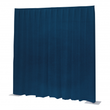 Wentex P&D Curtain Napoli Velvet Koningsblauw - 11' x 16' (B x H) - geplooid - 97163