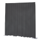 Wentex P&D Curtain Napoli Velvet Donkergrijs - 11' x 14' (B x H) - geplooid - 97166