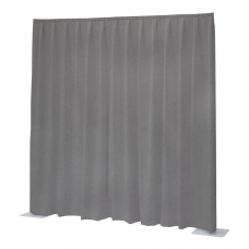 Wentex P&D Curtain Napoli Velvet Lichtgrijs - 11' x 14' (B x H) - geplooid - 97167