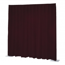 Wentex P&D Curtain Napoli Velvet Bourgondisch rood - 11' x 12' (B x H) - geplooid - 97176