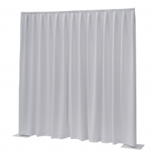 Wentex P&D Curtain Napoli Velvet Wit - 11’ x 12’ (B x H) - geplooid - 97213