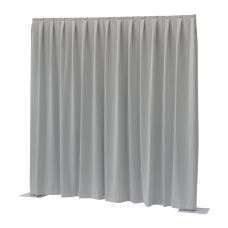 Wentex P&D Curtain Dimout 7.67 oz/yd² Lichtgrijs - 11' x 10' (B x H) - geplooid - 97241