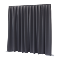 Wentex P&D Curtain Dimout 7.67 oz/yd² Donkergrijs - 11' x 10' (B x H) - geplooid - 97242