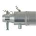 Milos Single Tube 50mm, 50 cm - 500mm, Silver - GP50050