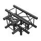 Milos T-Cross + Down 4-way ZWART, Pro-30 vierkante G-truss - GQ30020B