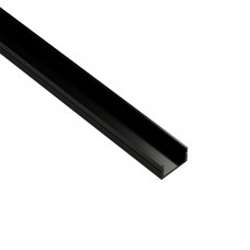 Contest TAPEprofil-E-Black Zwart aluminium inbouwprofiel 11x20mm - Lengte 2m