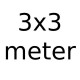 3x3 meter