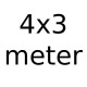 4x3 meter