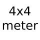 4x4 meter